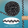   4 Yards Polyester Rhinestone Flower Lace Ribbon OCOR-PH0004-79-2