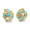 Brass Enamel Charms X-KK-A153-02G-F-2