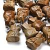 Natural Picture Jasper Pendants G-B127-07P-09-1