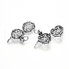 Rack Plating Brass Cage Pendants KK-S751-001AS-2