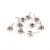Non-Tarnish 304 Stainless Steel Post Stud Earring Settings STAS-I150-05C-P-1