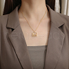 Mother's Day Stainless Steel Family Silhouette Pendant Necklaces for Women RN1397-1-6
