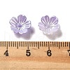 Gradient Color Acrylic Bead Caps OACR-Z028-01D-3