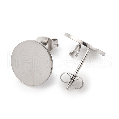 304 Stainless Steel Stud Earring Findings STAS-D371-02P-01-1