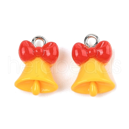 Christmas Theme Opaque Resin Pendants RESI-S08-01G-1
