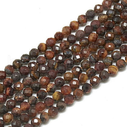 Natural Tiger Eye Beads Strands G-S300-02-2mm-1