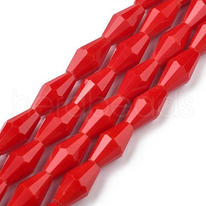 Opaque Glass Beads Strands GLAA-P001-03B-01-1