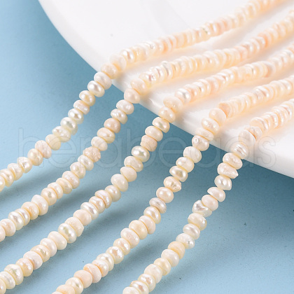 Natural Cultured Freshwater Pearl Beads Strands X-PEAR-N010-005-1