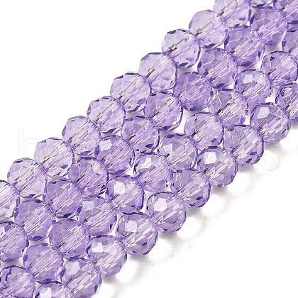 Transparent Baking Paint Glass Beads Strands X1-DGLA-A034-T4mm-D03-1
