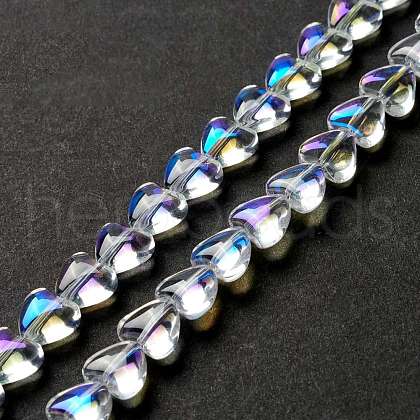 Transparent Glass Beads Strand GLAA-F112-01J-1