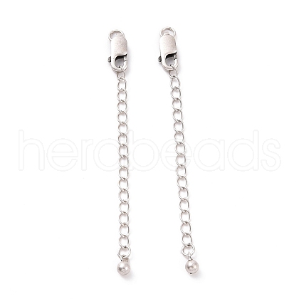 925 Sterling Silver Chain Extenders STER-D036-44AS-1