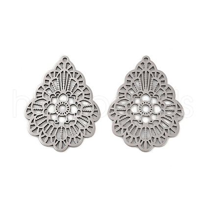 304 Stainless Steel Pendants STAS-U052-02F-P-1