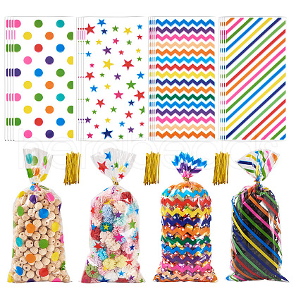 50Pcs OPP Candy Bag Sets ABAG-TAC0006-41-1