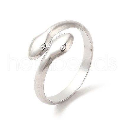 Non-Tarnish 304 Stainless Steel Cuff Rings RJEW-E063-23P-1
