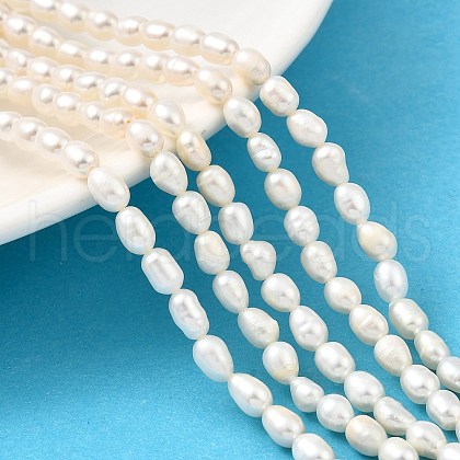 Natural Cultured Freshwater Pearl Beads Strands PEAR-I007-01Q-01C-1