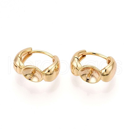 Brass Hoop Earring Finding KK-N261-30G-1