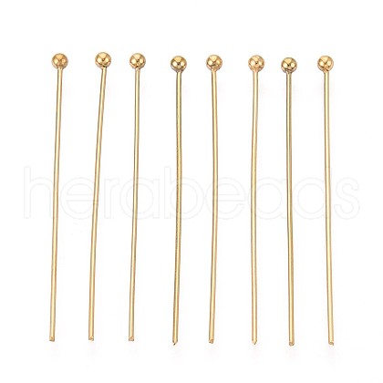 304 Stainless Steel Head Pins STAS-T065-35mm-20G-1