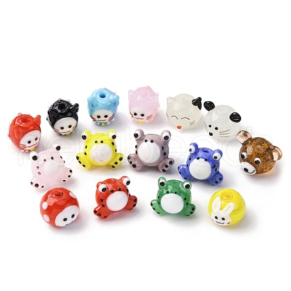 Cute Handmade Lampwork Beads LAMP-A006-01-1