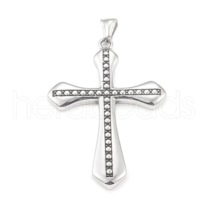 304 Stainless Steel Big Pendants STAS-G303-09AS-1