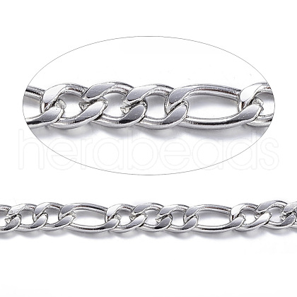 Tarnish Resistant 304 Stainless Steel Figaro Chains CHS-P003-01P-1