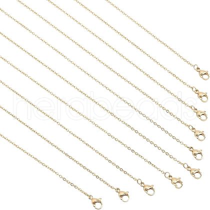 Unicraftale 304 Stainless Steel Cable Chain Necklace STAS-UN0017-34G-A-1