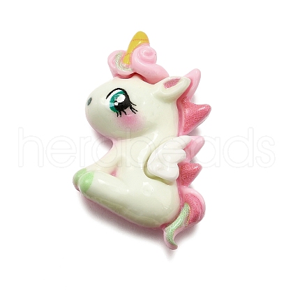 Unicorn Opaque Resin Decoden Cabochons CRES-F034-05-1