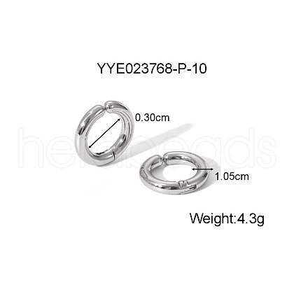 Stainless Steel Clip-on Earrings WM2322-3-1