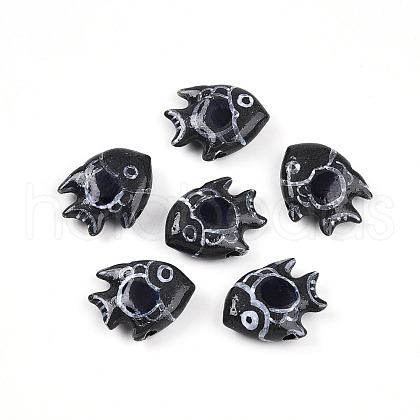 Handmade Porcelain Beads PORC-N009-08H-1