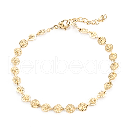 PVD Vacuum Plating 304 Stainless Steel Link Chain Bracelets X-BJEW-M205-01G-1