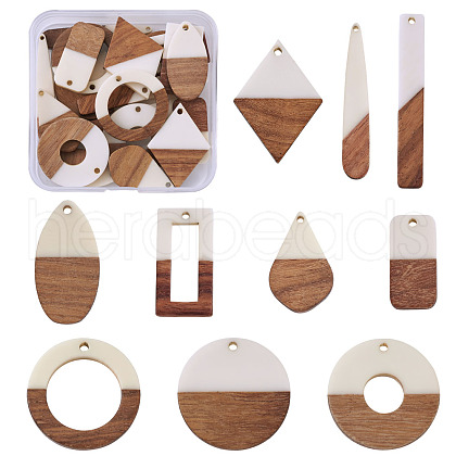 Resin & Wood Pendants RESI-TA0001-11-1