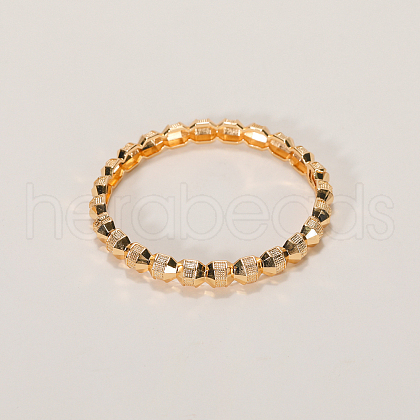 Geometric Design Brass Bnagles for Women RY5386-1-1