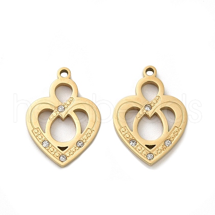 304 Stainless Steel Pendants STAS-A118-01A-G-1