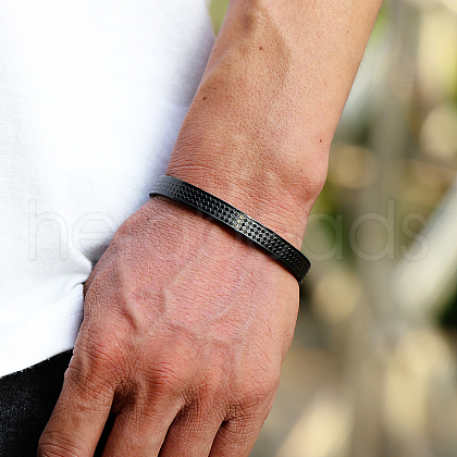European American Stainless Steel Hinged Bangles for Men Women LJ8660-3-1