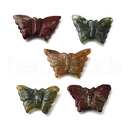 Natural Indian Agate Carved Beads G-K383-11A-1