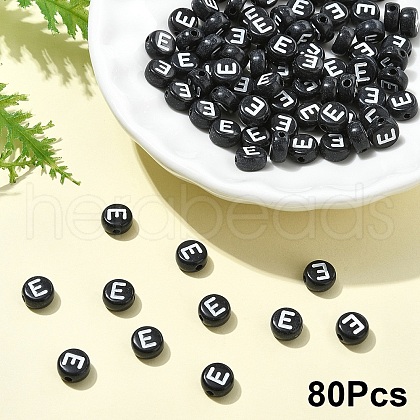 Opaque Acrylic Horizontal Hole Beads SACR-YW0001-70E-1