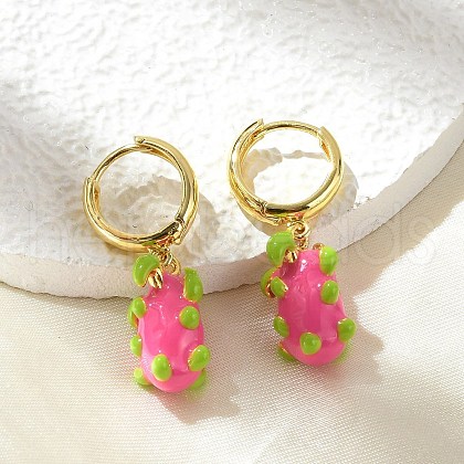 Brass Hoop Earrings EJEW-S251-04D-G-1