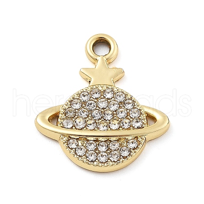 Alloy Rhinestone Pendants FIND-U026-09G-1