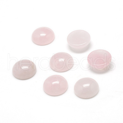 Natural Rose Quartz Gemstone Cabochons G-T020-16mm-09-1