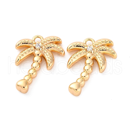Brass Rhinestone Pendants KK-E793-22G-1