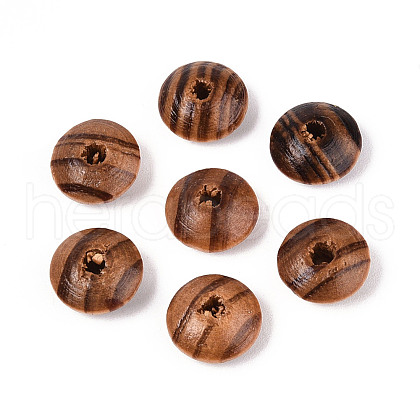 Pine Wood Beads WOOD-N018-01A-1