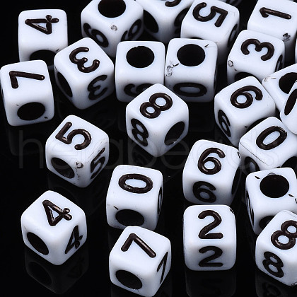 Opaque Acrylic Beads SACR-S273-42-1
