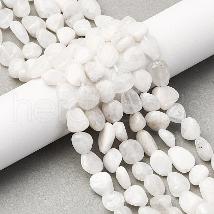Natural Rainbow Moonstone Beads Strands G-K395-A12-02-1
