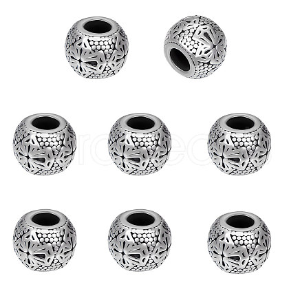 Unicraftale 8Pcs 304 Stainless Steel European Beads STAS-UN0054-44-1
