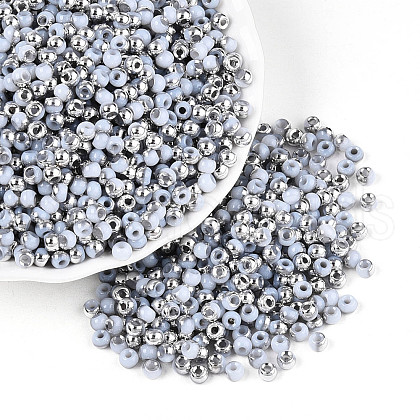 6/0 Half Plated Glass Beads SEED-N008-04E-1
