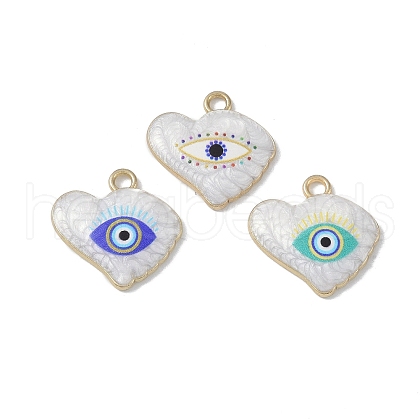 Rack Plating Alloy Enamel Pendants FIND-I038-02-1