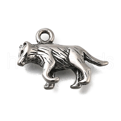 Retro 304 Stainless Steel Pendants STAS-L284-16AS-08-1