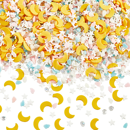 SUNNYCLUE Handmade Polymer Clay Cabochons CLAY-SC0001-98A-1