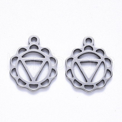 Non-Tarnish 304 Stainless Steel Pendants STAS-S113-007B-1