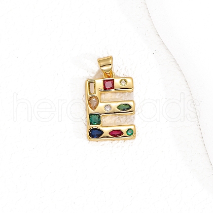 Brass Micro Pave Cubic Zirconia Pendants PW-WG10C3A-19-1