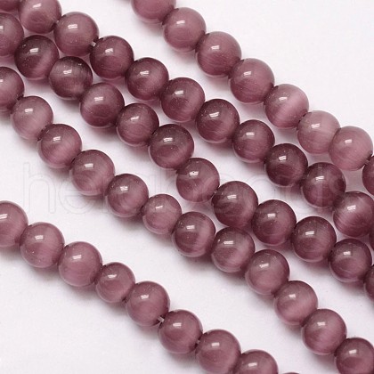 Cat Eye Beads Strands CE-M011-6mm-26A-1